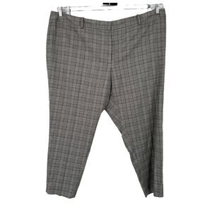 Calvin Klein pants plaid Slim Fit Trousers black size 24W